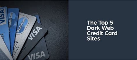 The dark web is home to a vast amount of illicit markets and shops. . Credit cards on dark web